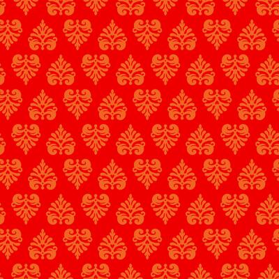 Abstract seamless pattern with decorative flowers