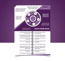 Infographic flyer design vector