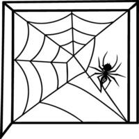 Halloween coloring pages for kids. Happy Halloween outline vector