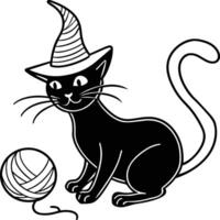 Halloween coloring pages for kids. Happy Halloween outline vector