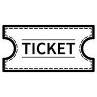 Outline Ticket Icon Illustration vector