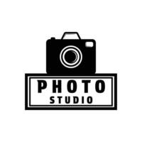 Photo studio camera logo design concept idea vector
