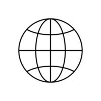 icon web deisgn outline on white background vector