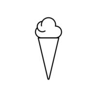 ice cream cone icon design template vector