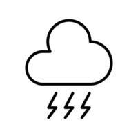 cloud rain strom icon design template vector