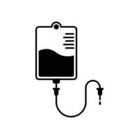 transfusion icon infuse isolated on white background vector