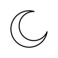 moon icon design template vector