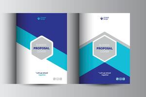Corporate Business Proposal Catalog Cover Design Template Concepts vector