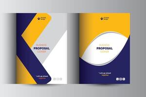 Corporate Business Proposal Cover Design Template Concepts vector