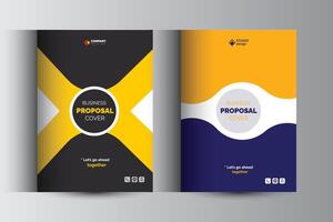 Corporate Business Proposal Cover Design Template Concepts vector