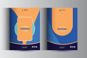 Corporate Business Proposal Cover Design Template Concepts vector