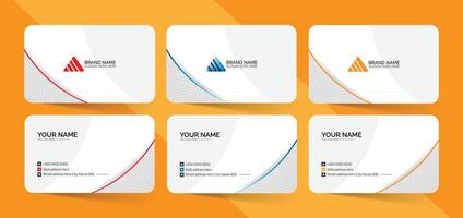 Professional business card set vector