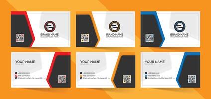 Professional business card set vector