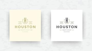 Elegant luxury brand logo design template illustration. vector