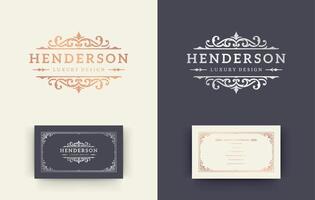 Luxury logo crest template design illustration. vector