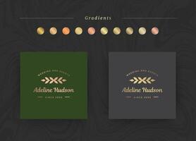 Elegant luxury brand logo design template illustration. vector