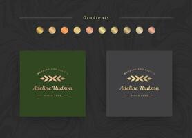 Elegant luxury brand logo design template illustration. vector