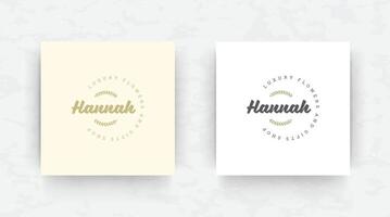 Elegant brand logo design template illustration. vector