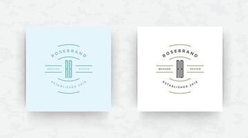 Elegant brand logo design template illustration. vector