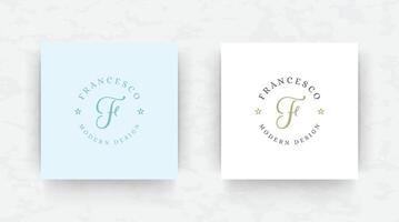 Elegant brand logo design template illustration. vector