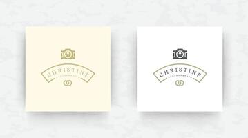 Elegant logo design template modern style illustration. vector