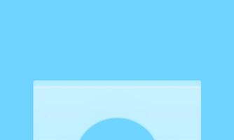 Geometric platform blue arch foundation showcase pedestal 3d design product presentation vector