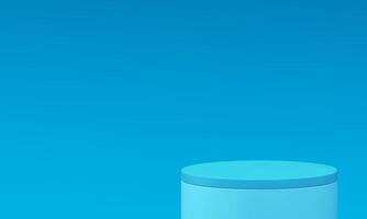 3d pedestal cylinder basic foundation architecture construction design realistic illustration vector