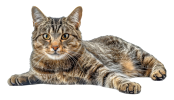 A cat is laying - stock .. png