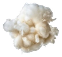 A fluffy white cloud with a lot of white cotton balls - stock .. png