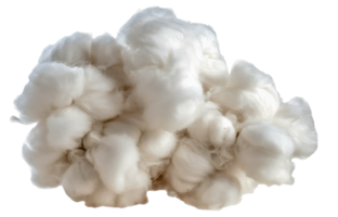 A white cloud of cotton balls - stock .. png