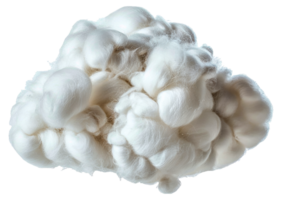 A fluffy white cloud with a lot of white fuzz - stock .. png