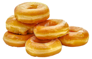 A stack of glazed donuts - stock .. png