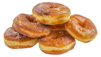 ein Stapel von Donuts mit pulverisiert Zucker auf oben - - Lager .. png