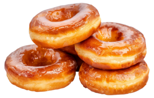 A stack of glazed donuts - stock .. png