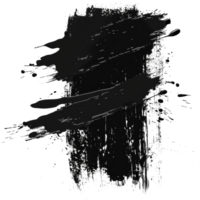 abstrakt schwarz Farbe Schlaganfälle auf transparent Hintergrund - - Lager .. png