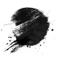 abstrakt schwarz Farbe Schlaganfälle auf transparent Hintergrund - - Lager .. png