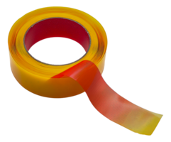 A yellow and red tape is shown - stock .. png