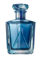 elegante azul vaso perfume botella con cristal arriba, cortar fuera - valores .. png