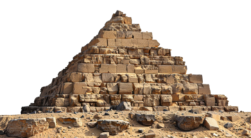 Stone pyramid isolated, cut out - stock .. png