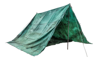 Emergency Green Reflective Tent, cut out - stock .. png