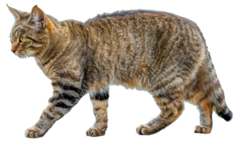 A cat is walking - stock .. png
