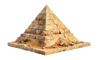 sten pyramid isolerat, skära ut - stock .. png