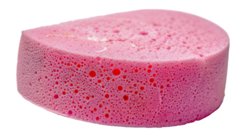 Cross-section of pink sponge with uniform texture png