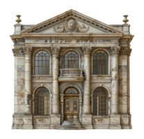 Marble Classic Architecture Building Facade, cut out - stock .. png