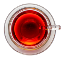 en kopp av te med en röd flytande i den - stock .. png