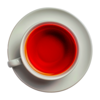 A white cup with a red liquid in it - stock .. png