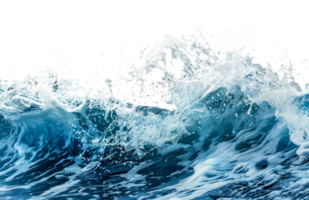 The ocean is rough and the waves are crashing - stock .. png