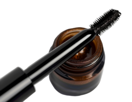 Black mascara brush with liquid texture png