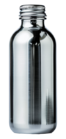 klar Glas Flasche mit Silber Deckel, Schnitt aus - - Lager .. png