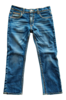 klassiek blauw denim jeans Aan transparant achtergrond - voorraad .. png